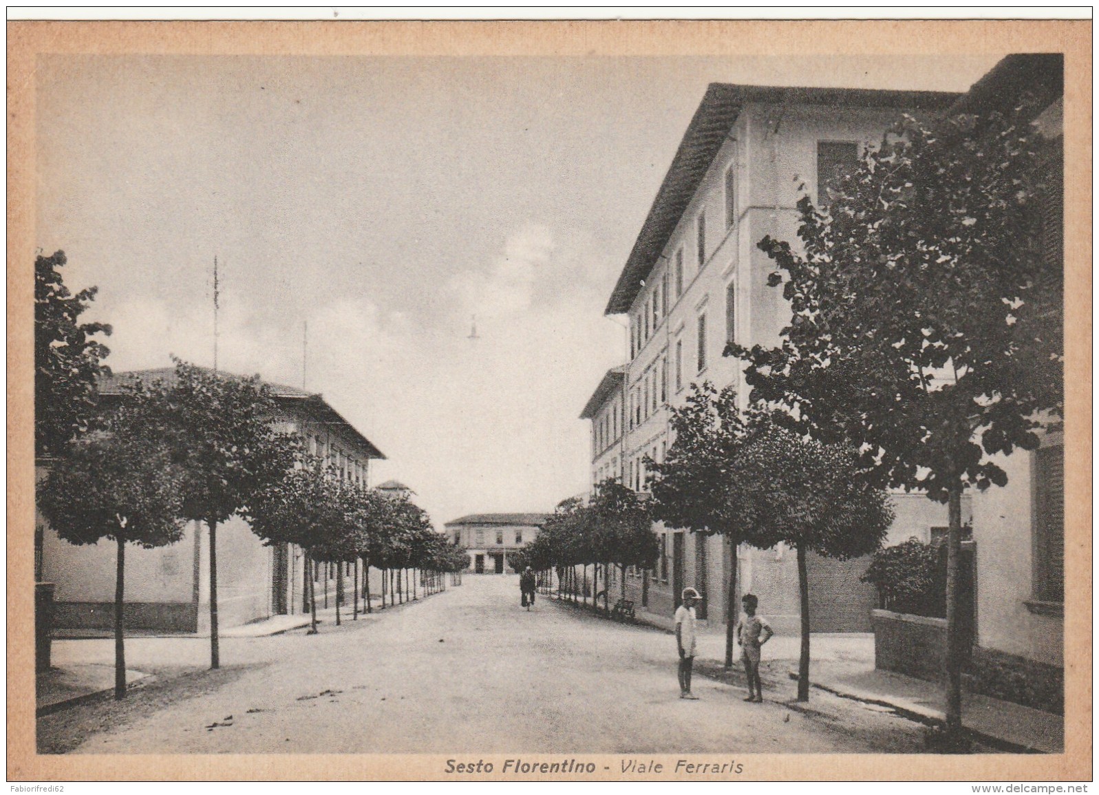 CARTOLINA NON VIAGGIATA PRIMI 900 -SESTO FIORENTINO-VIALE FERRARIS (RX883 - Firenze