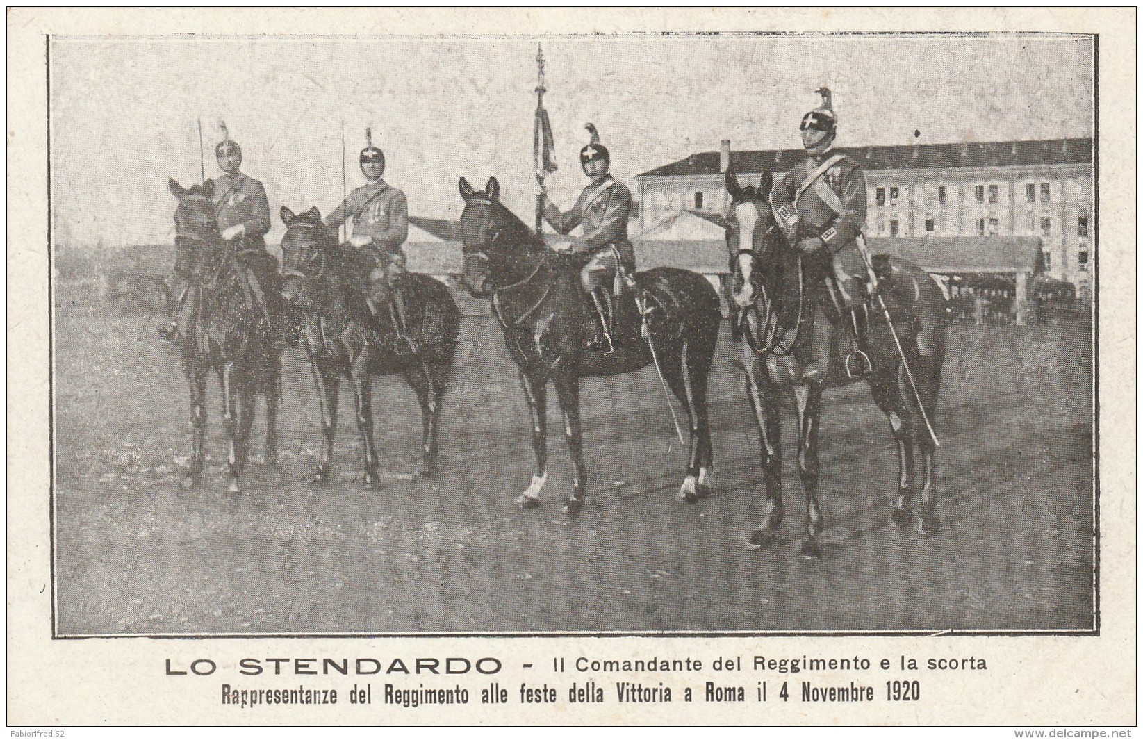 CARTOLINA NON VIAGGIATA PRIMI 900 REGGIMENTO NIZZA CAVALLERIA (RX954 - Regiments