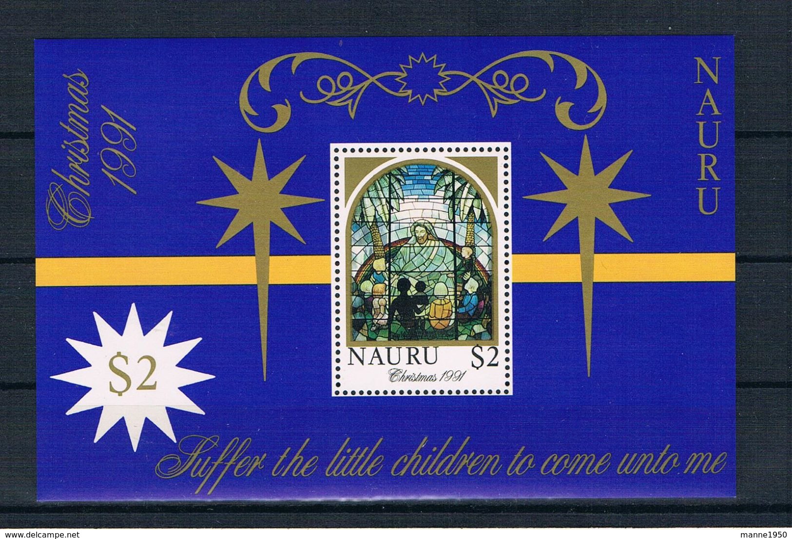 Nauru 1991 Weihnachten Block 8 ** - Nauru