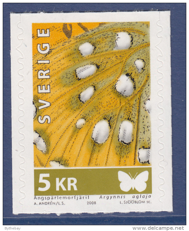 Sweden 2008 MNH Scott #2588 5k Wing Of Argynnis Aglaja Butterfly - Neufs