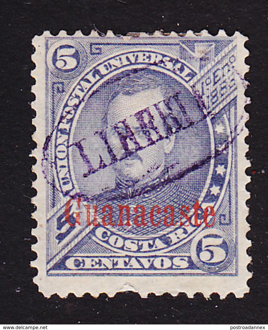 Costa Rica, Guanacaste, Scott #5, Used, Fernandez Overprinted, Issued 1885 - Costa Rica