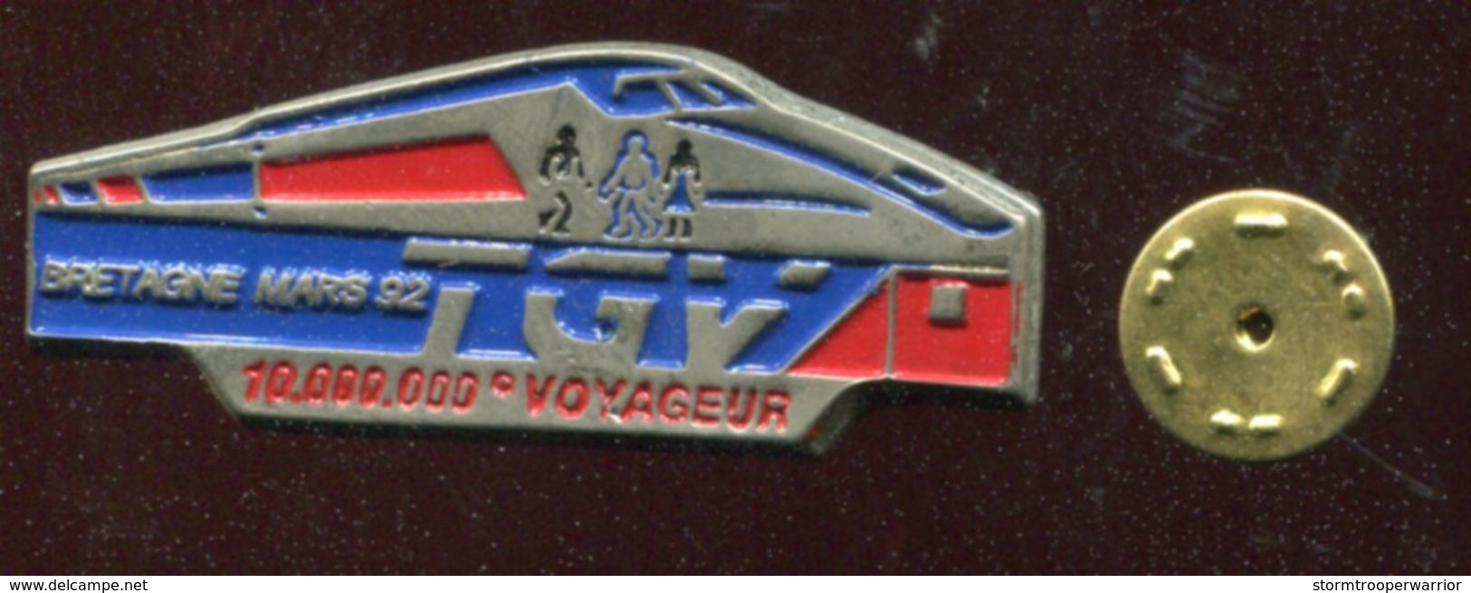 Pin's - Train TGV Bretagne Mars 92 - TGV