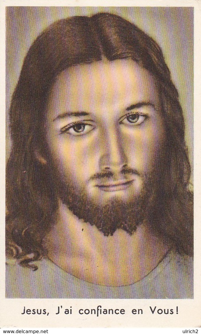 Andachtsbild Jesus, J'ai Confiance En Vous - 1956 -  12,5*8cm (33116) - Andachtsbilder