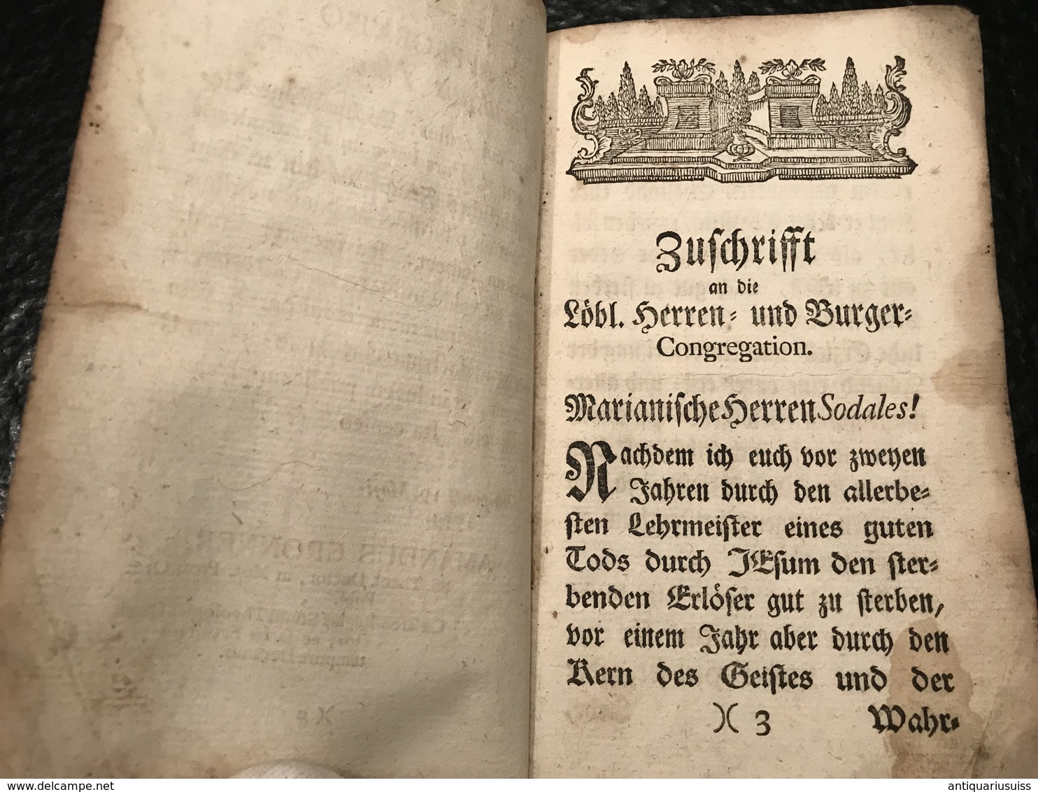 Wehmütige Rlagen der christkatholischen kirche - P. CAROLO ANREITTER, Soc. Jesu. - 1759