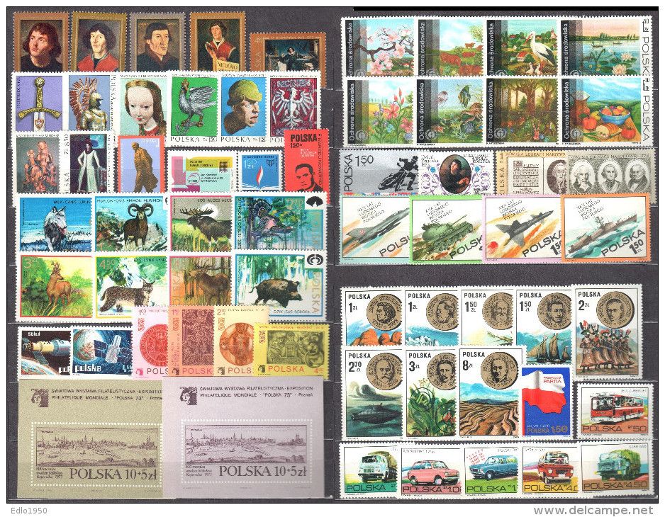 Poland 1973 - Year Set - MNH (**) - Full Years