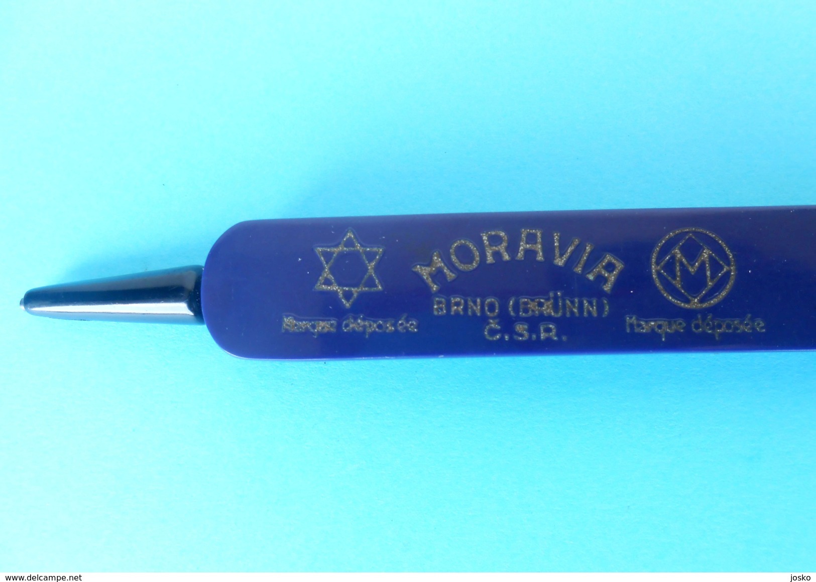 MORAVIA ANTIQUE BAKELITE PURPLE MECHANICAL PENCIL Brno Brunn JEWISH JUDAICA JUDAIKA Bakelit Druckbleistift Portemine RRR - Pens