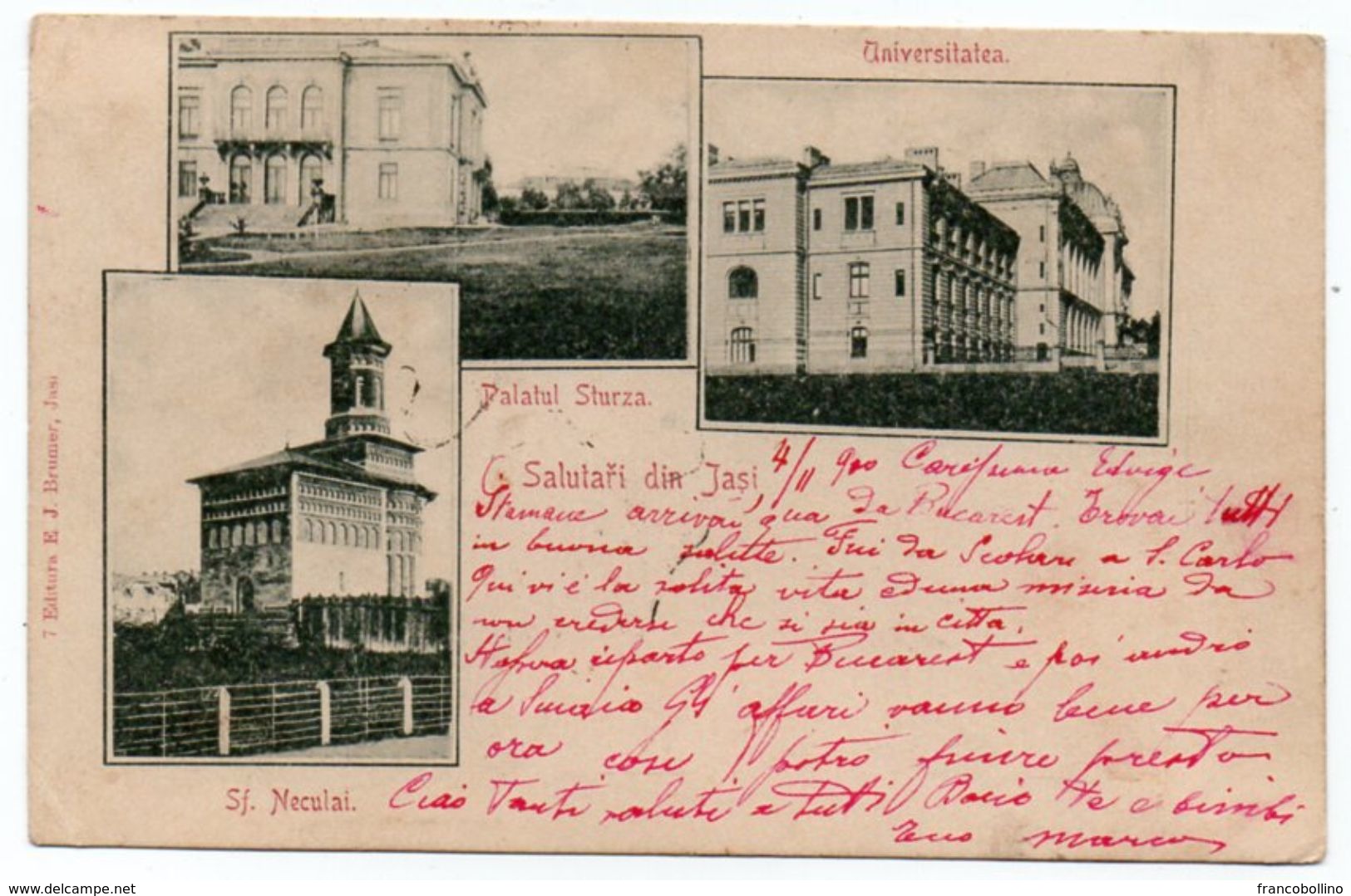 ROMANIA/ROUMANIE - SALUTARI DIN JASI/JASSY/IASI - VIEWS - 1900 - Romania