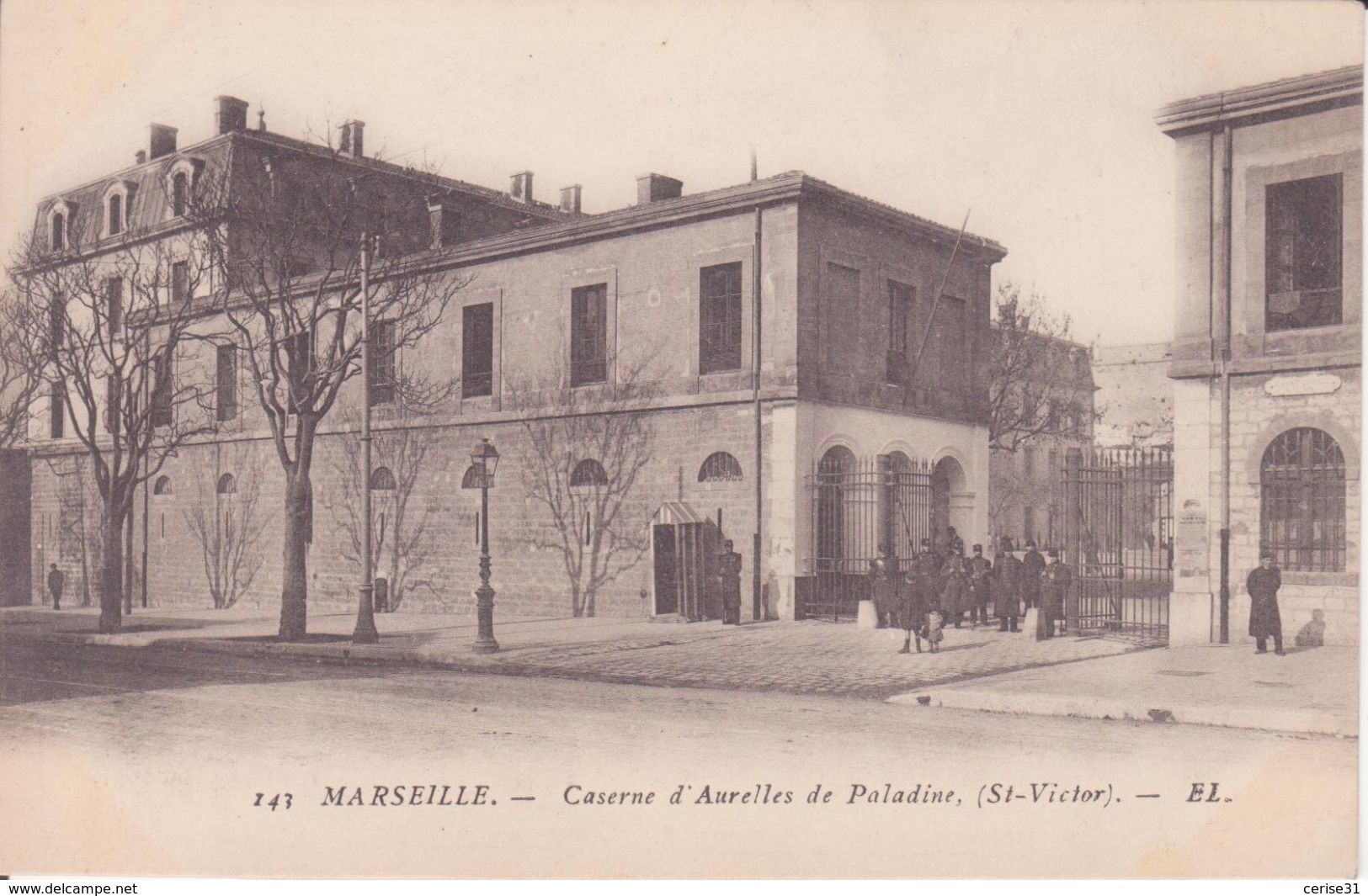 CPA -  143. Marseille - Caserne D'aurelles De Paladine (st Victor) - Non Classés