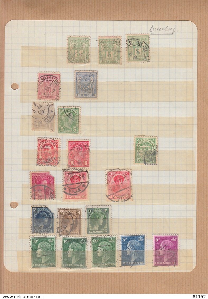 LUXEMBOURG   Lot De  21 Timbres De 1882  A 1948   Obliteres - Autres & Non Classés