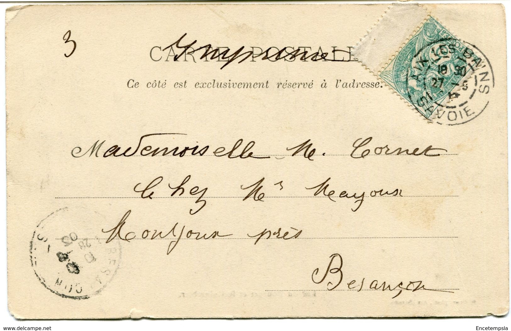 CPA - Carte Postale - France - Lac Du Bourget Et Le Colombier- 1903 (CP378) - Le Bourget Du Lac