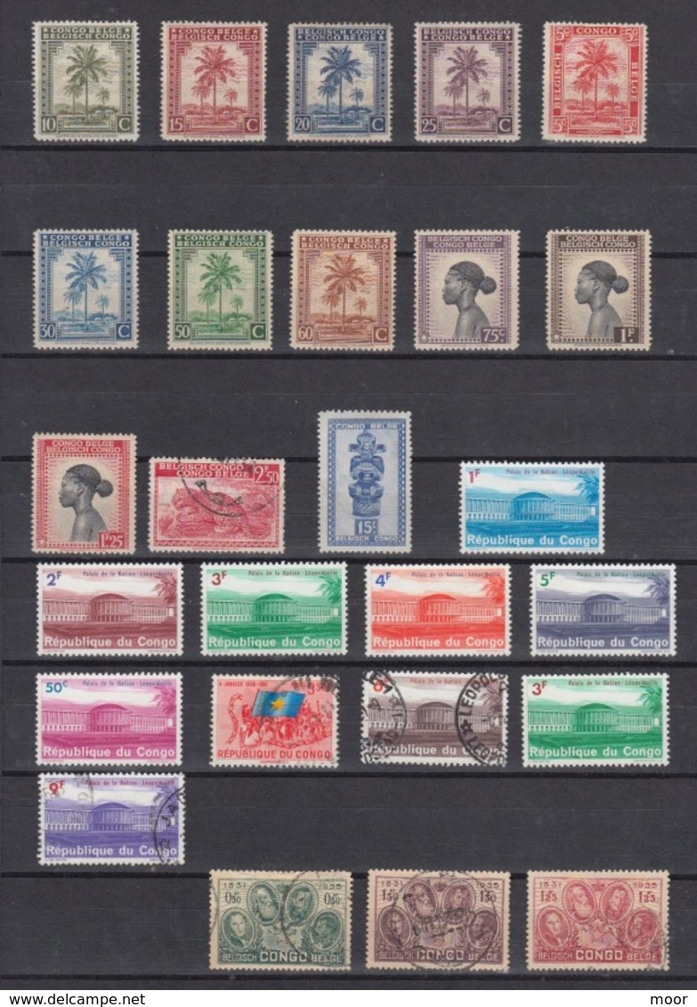 Belgisch Congo, Gemengde Postzegels - Collections