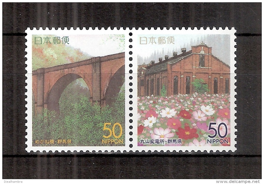 JAPAN NIPPON JAPON RAILWAY BLDGS., GUNMA 2000 / MNH / 3093 - 3094 - Neufs