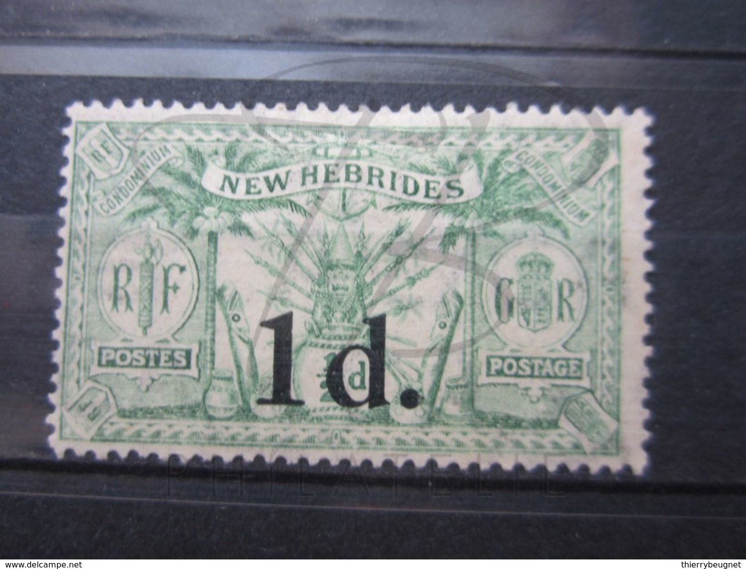 VEND BEAU TIMBRE DES NOUVELLES-HEBRIDES N° 77 , X !!! - Unused Stamps