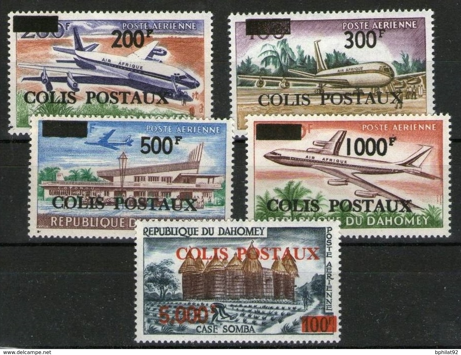 !!! DAHOMEY COLIS POSTAUX AERIENS N°8/12 NEUFS ** - Bénin – Dahomey (1960-...)