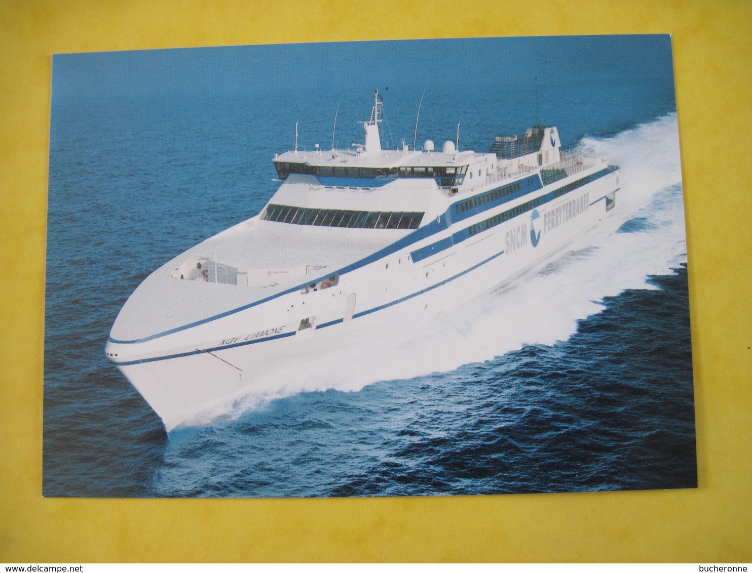 CPSM  Navire à Grande Vitesse NGV Liamone 19.. T.B.E Beau Bateau - Ferries