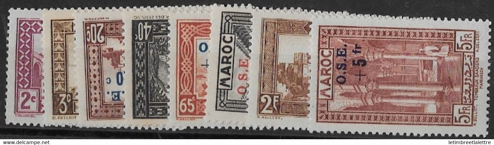 ⭐ Maroc - YT N° 153 à 160 ** - Neuf Sans Charnière - 1938 ⭐ - Unused Stamps