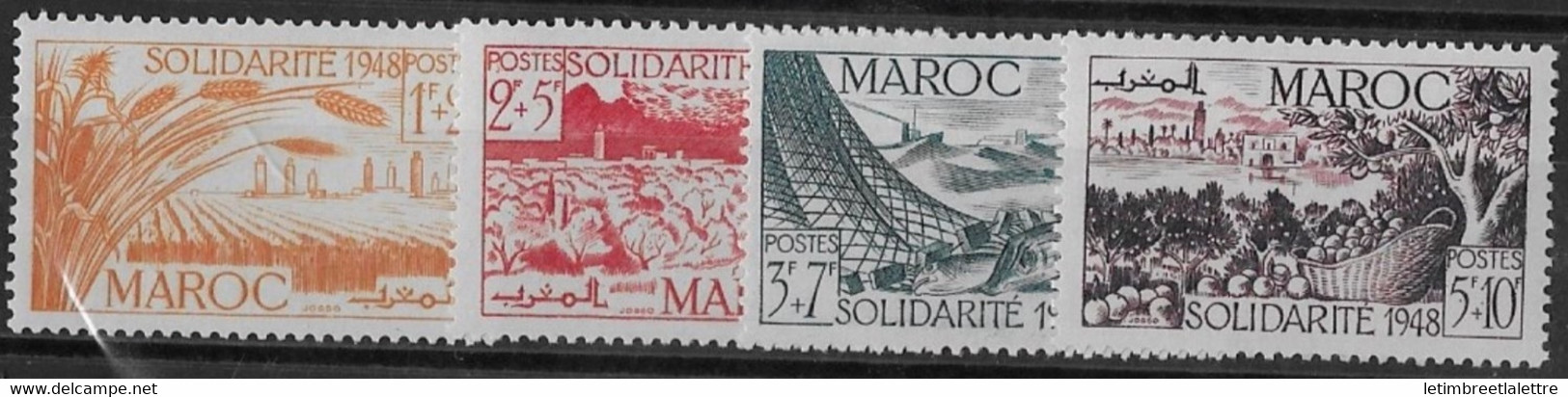 ⭐ Maroc - YT N° 271 à 274 ** - Neuf Sans Charnière - 1949 ⭐ - Unused Stamps