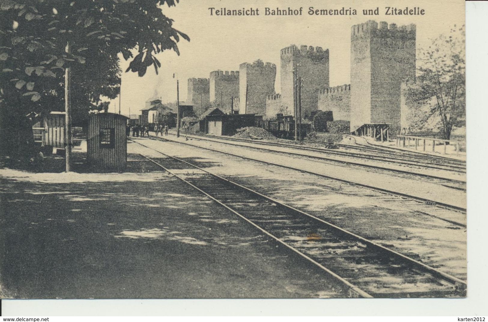 AK Semendria, Bahnhof Und Zitadelle - Serbien