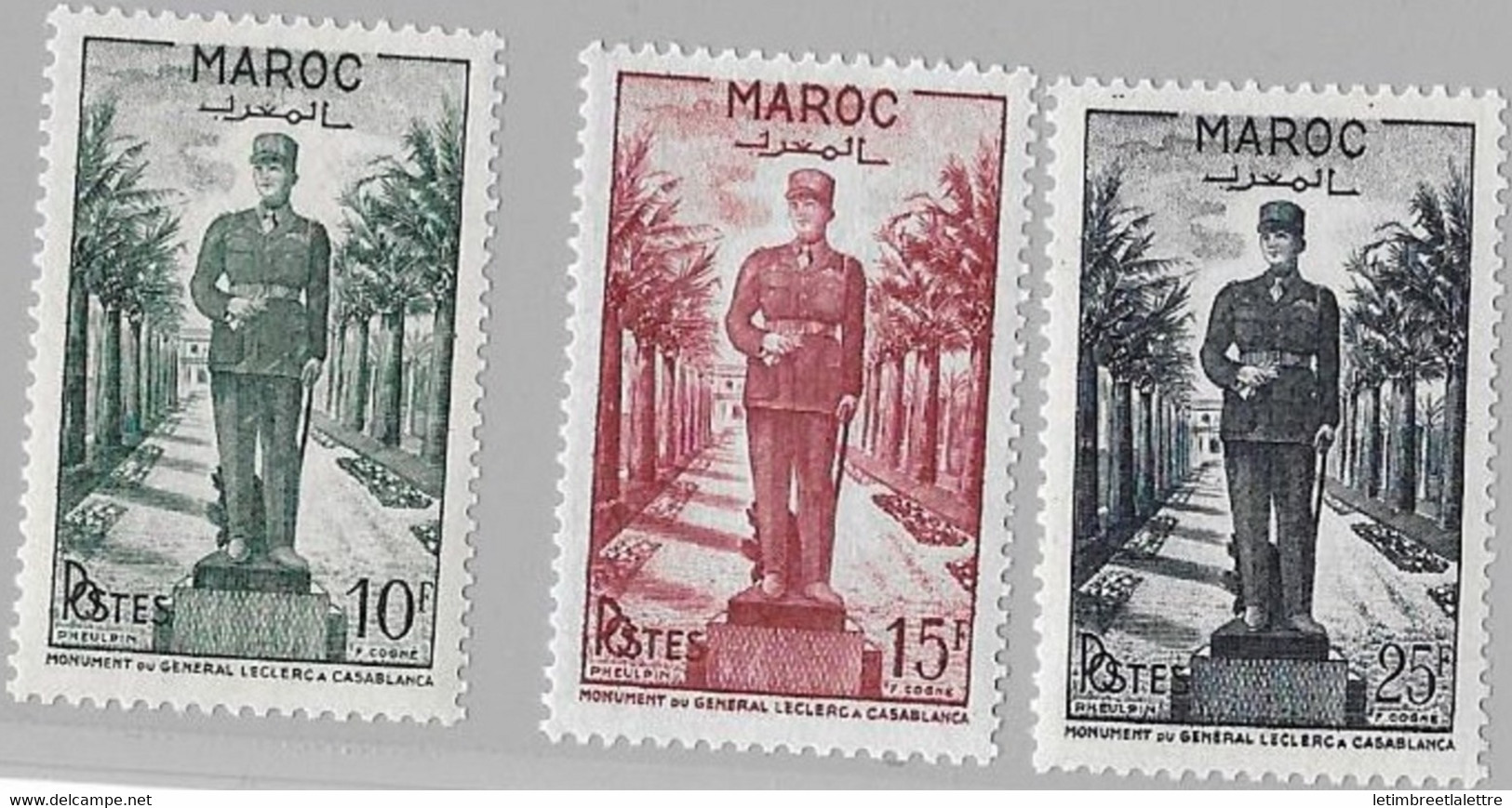 ⭐ Maroc - YT N° 299 à 301 ** - Neuf Sans Charnière - 1951 ⭐ - Neufs