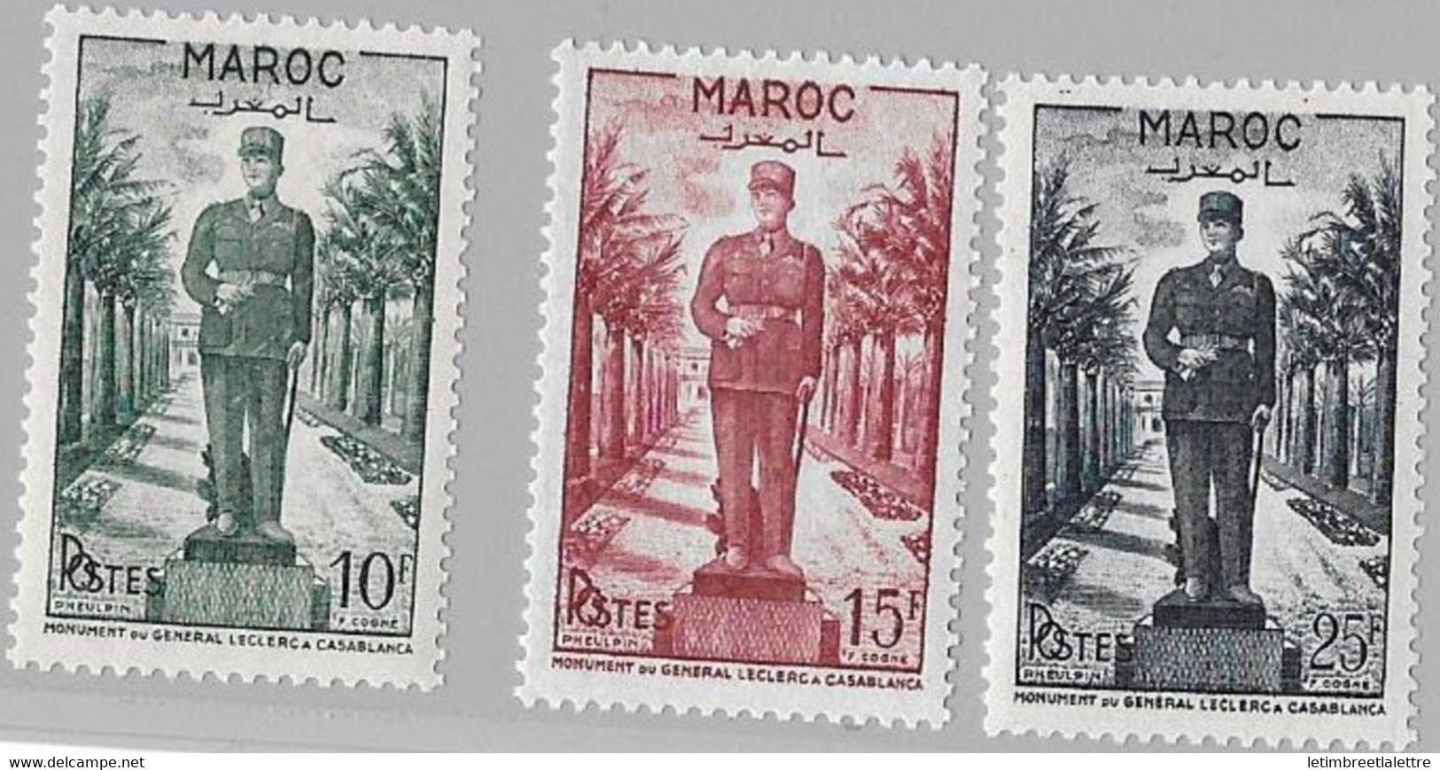⭐ Maroc - YT N° 299 à 301 ** - Neuf Sans Charnière - 1951 ⭐ - Unused Stamps
