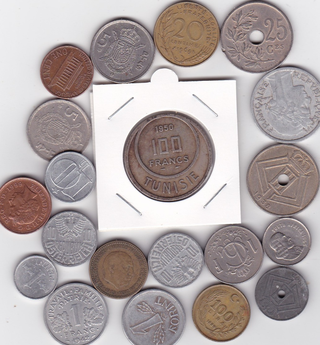 Lot De 20 Pièces De Monnaies Divers Voir Photo - AB06 - Lots & Kiloware - Coins