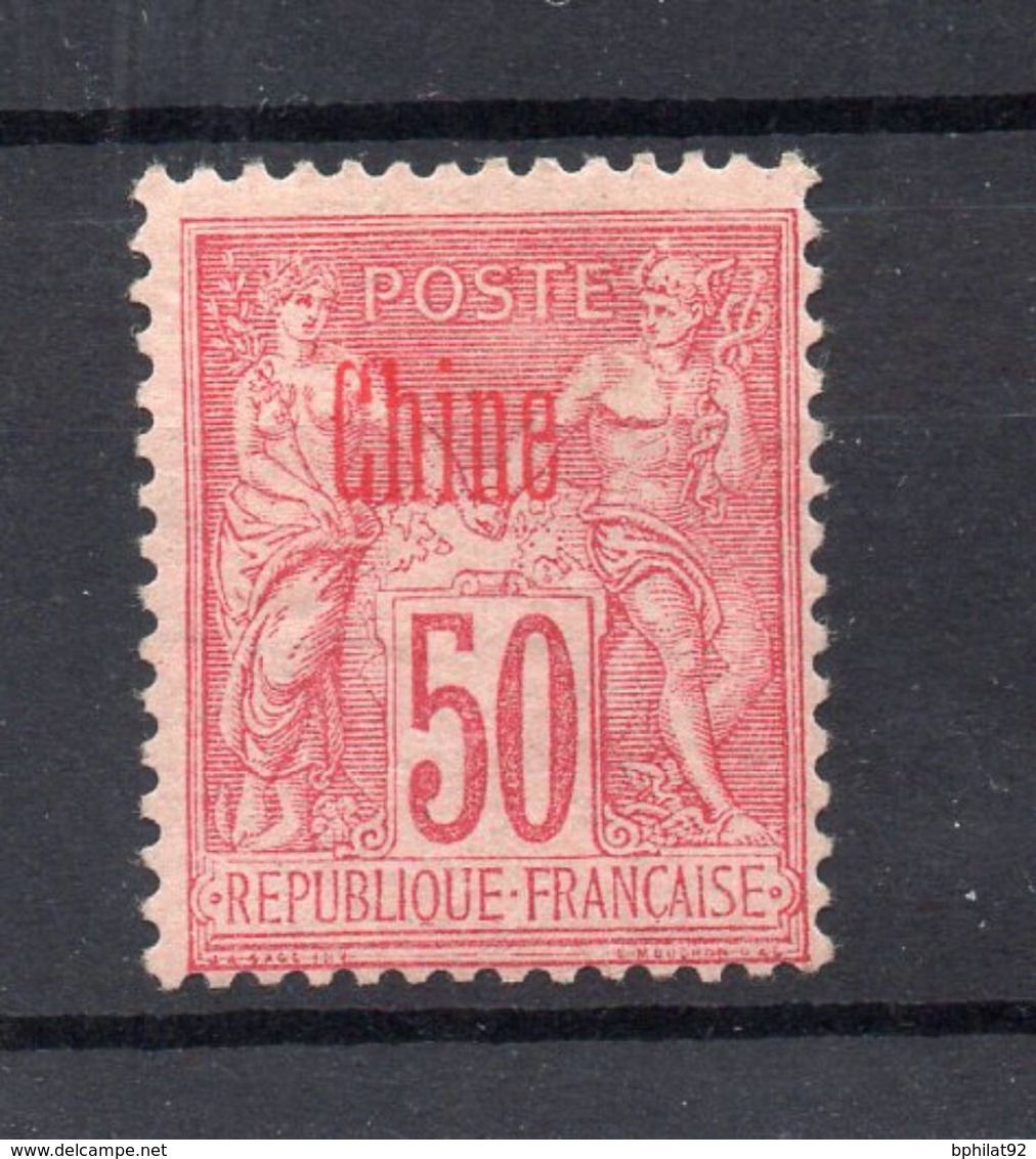 !!! PRIX FIXE : CHINE, N°12a SURCHARGE ROUGE NEUF * - Unused Stamps