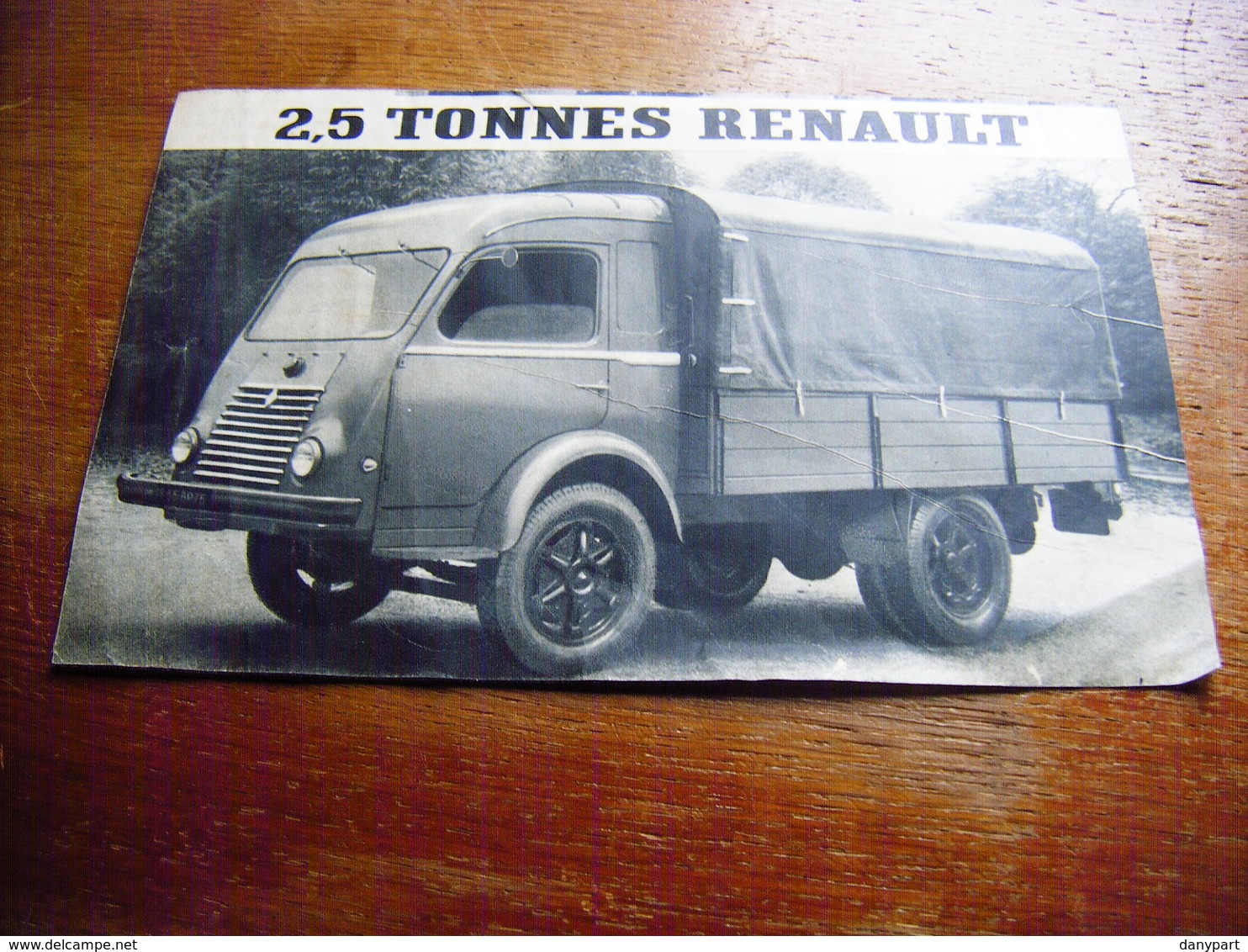 CAMION 2,5 TONNES RENAULT PUBLICITE ANNEES 60 - Camions