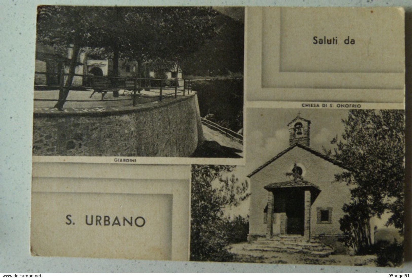 SALUTI DA S.URBANO  FRAZIONE DI NARNI (TERNI)- GIARDINI - CHIESA DI S.ONOFRIO - Terni