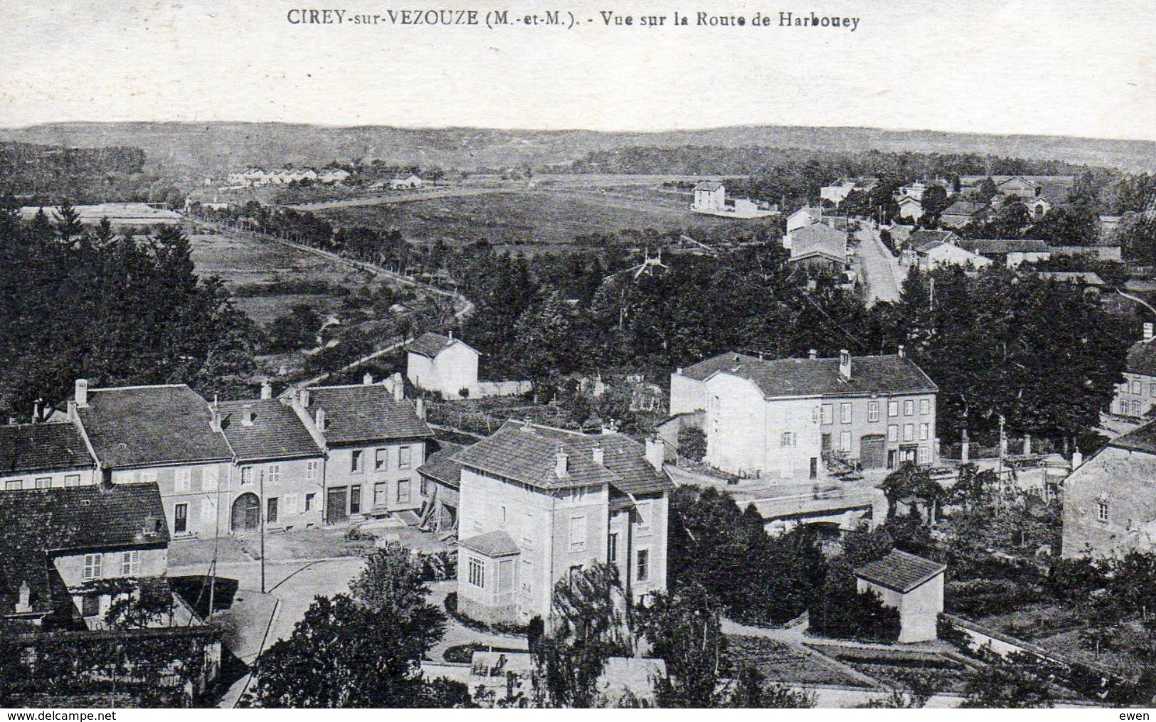 Cirey-sur-Vezouze. Vue Sur La Route De Harbouey. - Cirey Sur Vezouze