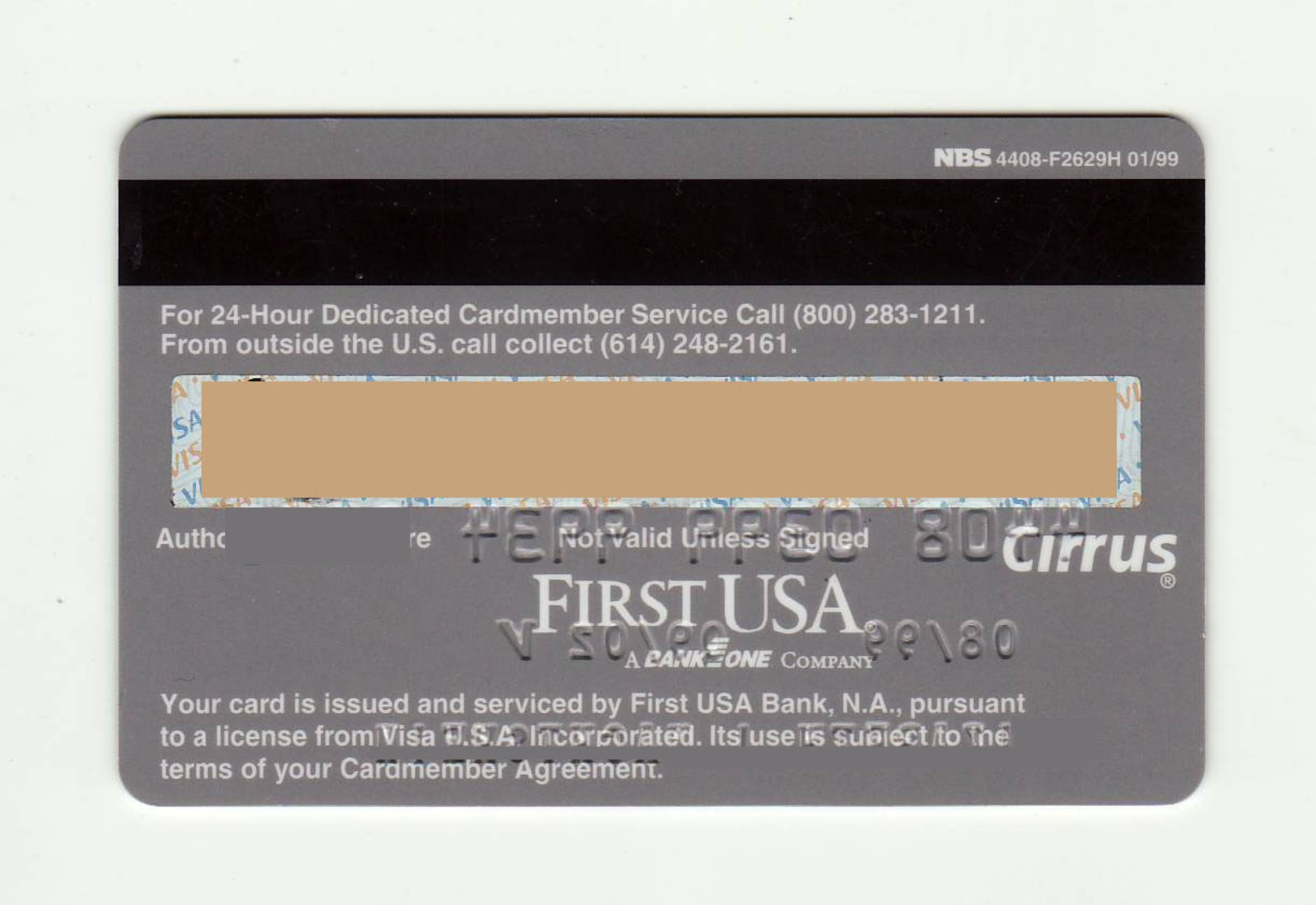 First USA Bank USA Eagle VISA Expired 2002 - Geldkarten (Ablauf Min. 10 Jahre)