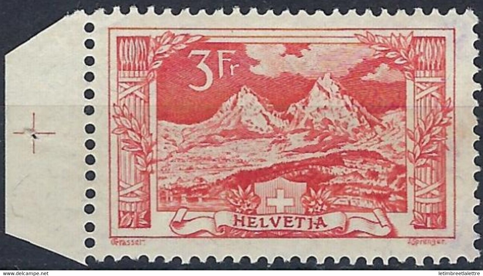 ⭐ Suisse - YT N° 167 ** - Neuf Sans Charnière - TB - Bord De Feuille - 1917 / 1922 ⭐ - Unused Stamps