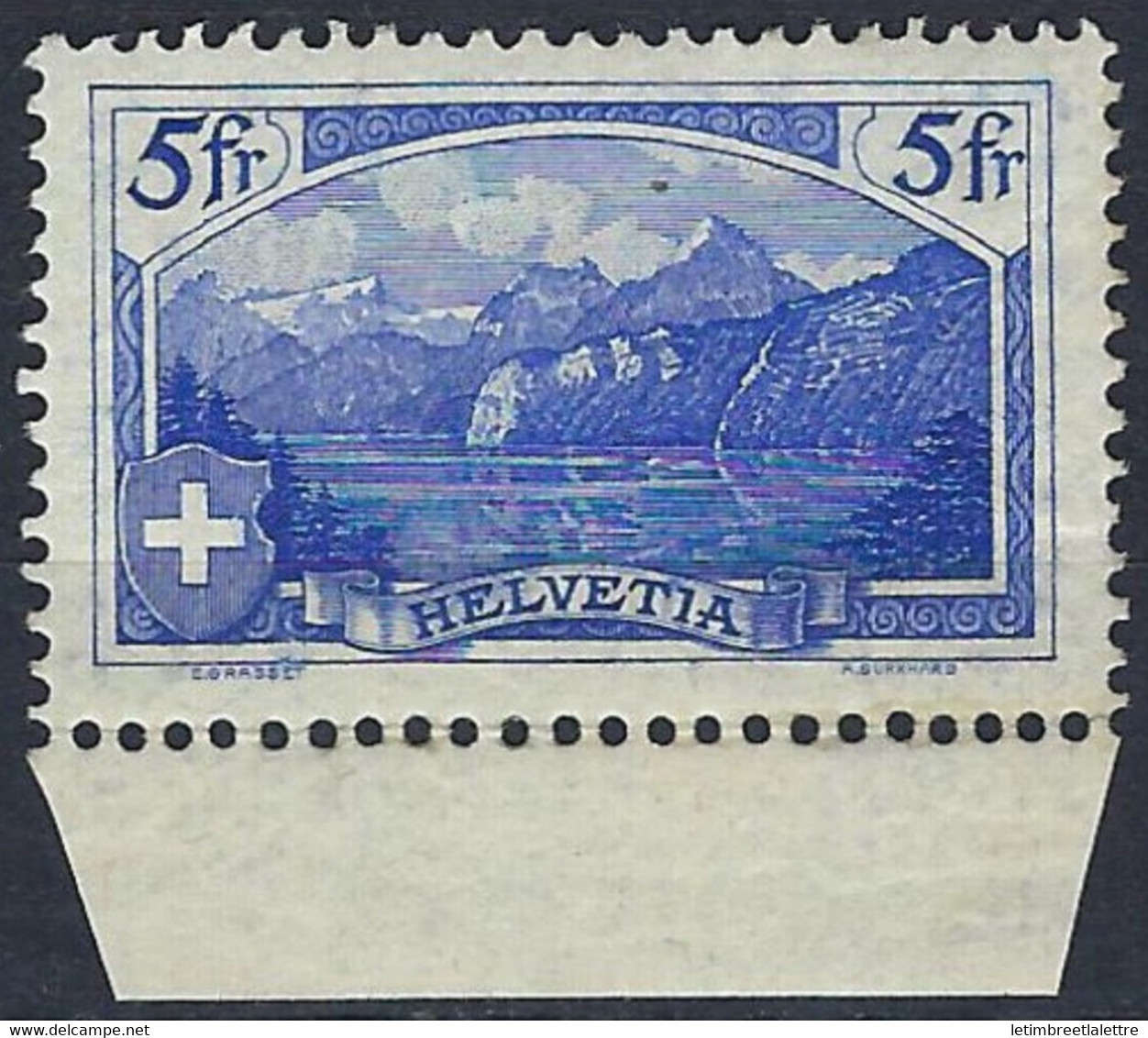 ⭐ Suisse - YT N° 230 ** - Neuf Sans Charnière - TB - Bord De Feuille - Très Bon Centrage - 1928 ⭐ - Unused Stamps