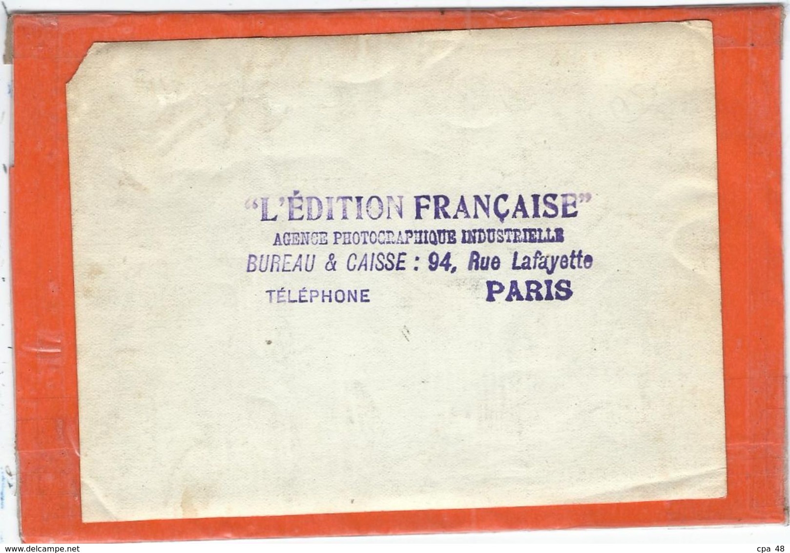 Paris : Bistrot Parisien, Photo D'Epoque , L'Edition Française, 94 Rue Lafayette PARIS 10eme - Pubs, Hotels, Restaurants