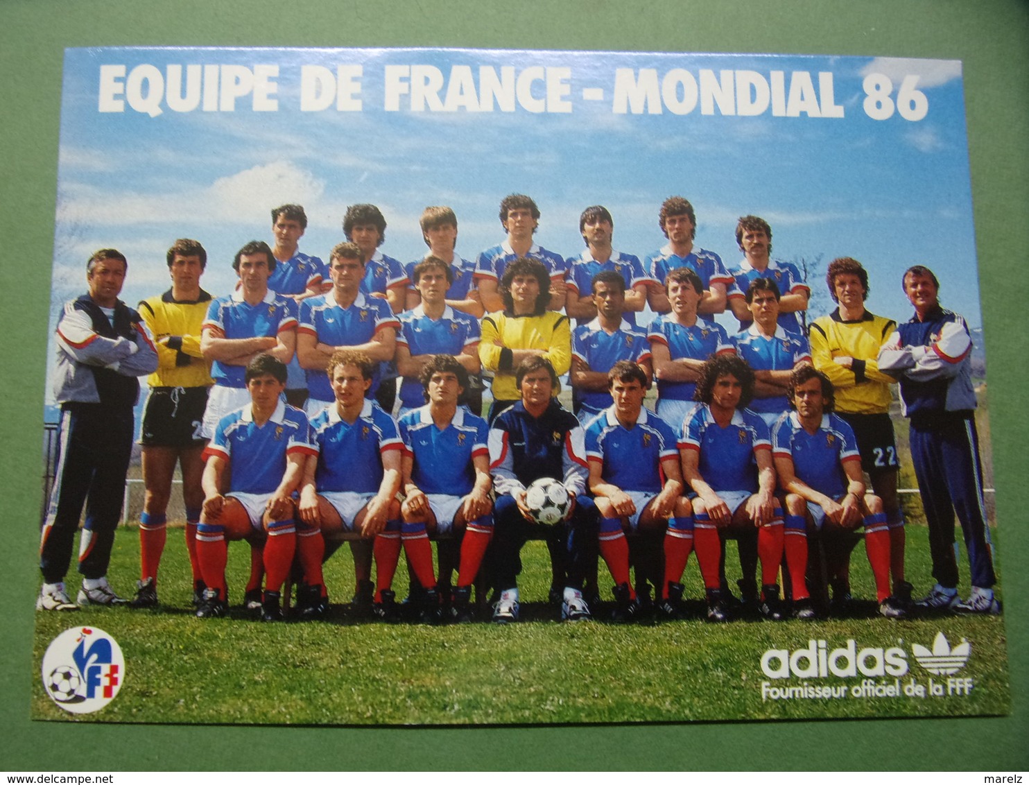 Sports - Football - EQUIPE De FRANCE - MONDIAL 86 - ADIDAS Fournisseur Officiel De La FFF - Foot - Calcio