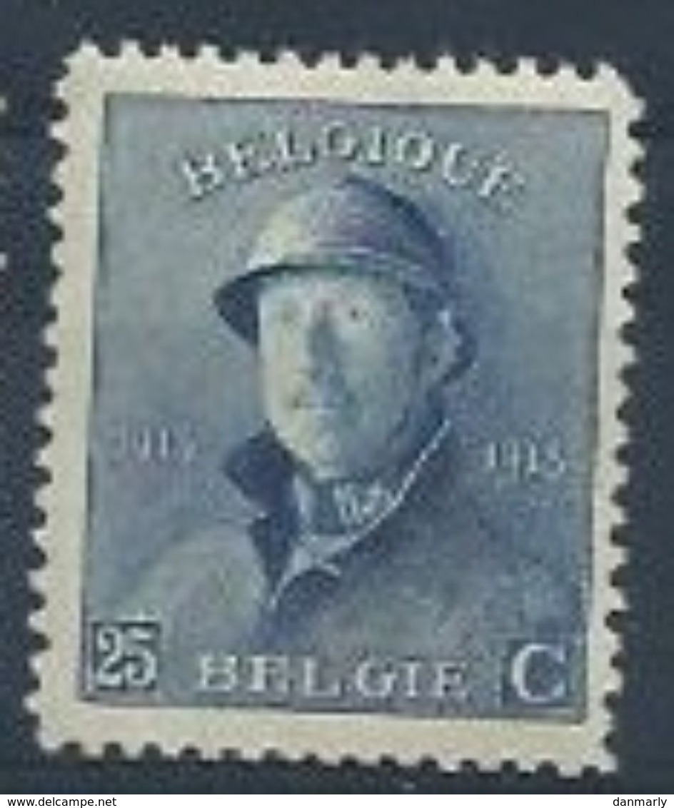 BELGIQUE : Y&T* N° 171 " Roi Casqué " - 1919-1920 Trench Helmet