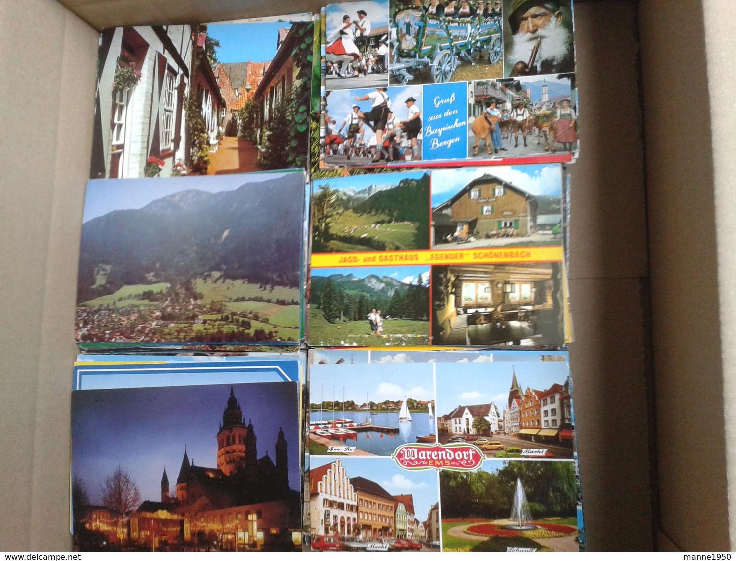 Karton mit über 1000 Ansichtskarten Europa siehe Bilder