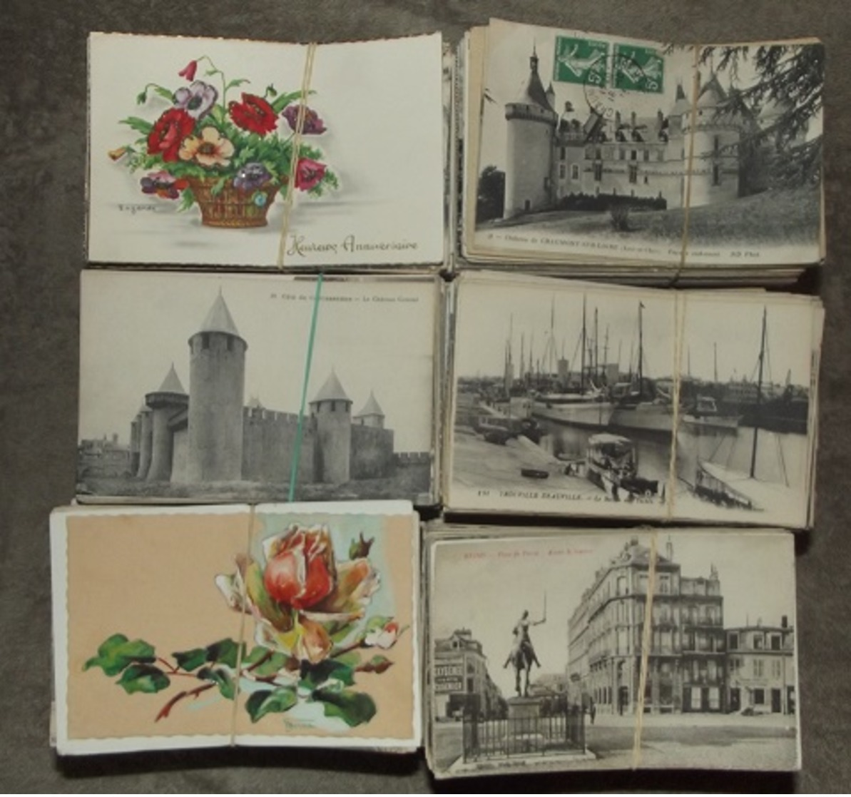 Lot De Environ 2300 Cartes Postales Anciennes - Types Drouilles - 500 CP Min.