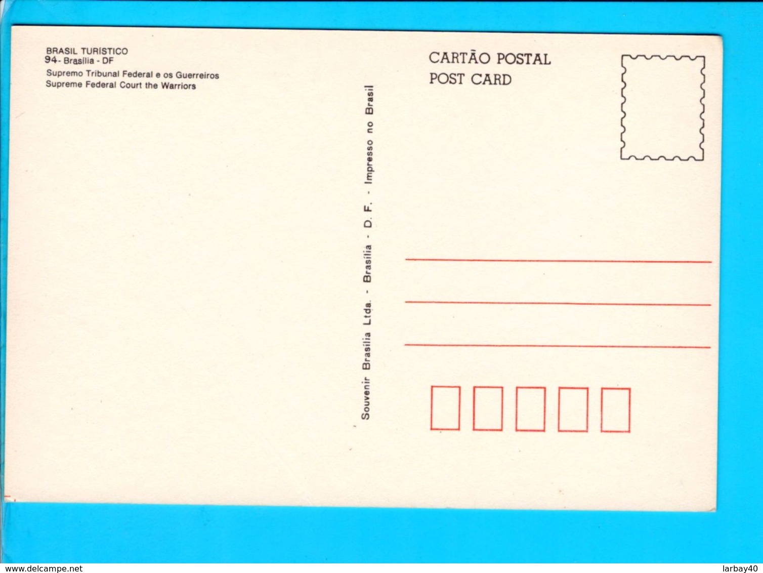 Cp Carte Postale   - Brasilia  Supremo Tribunal - Brasilia