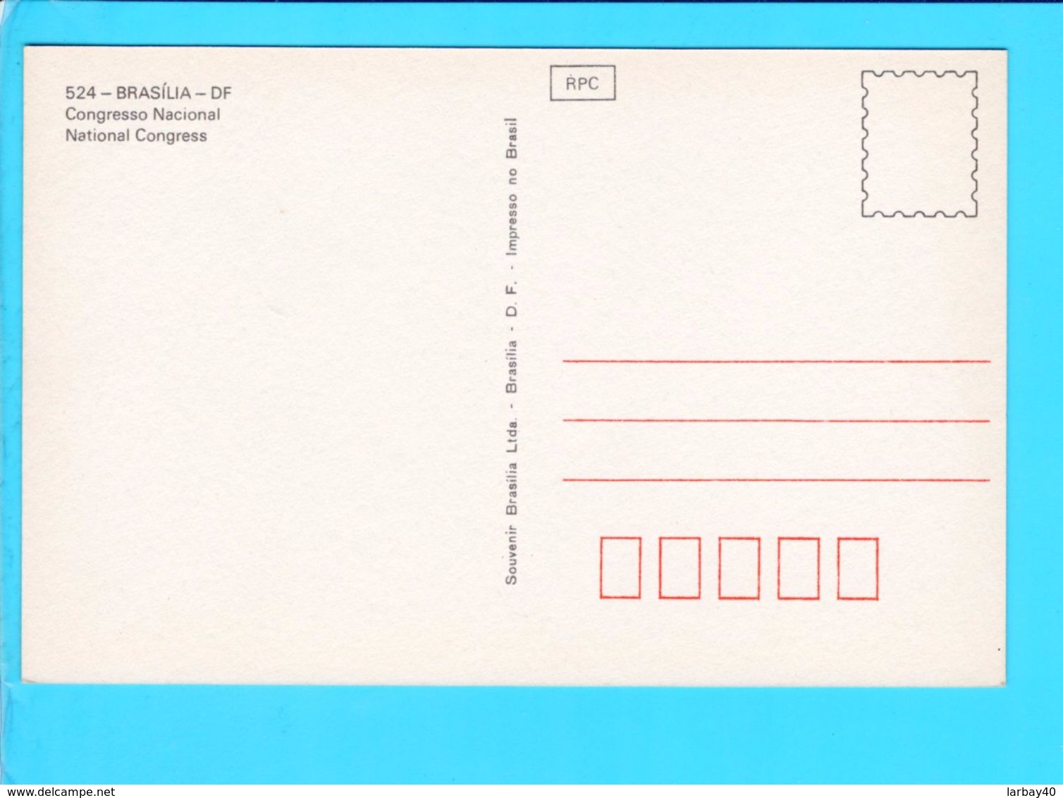 Cp Carte Postale   - Brasilia  Congresso Nacional - Brasilia