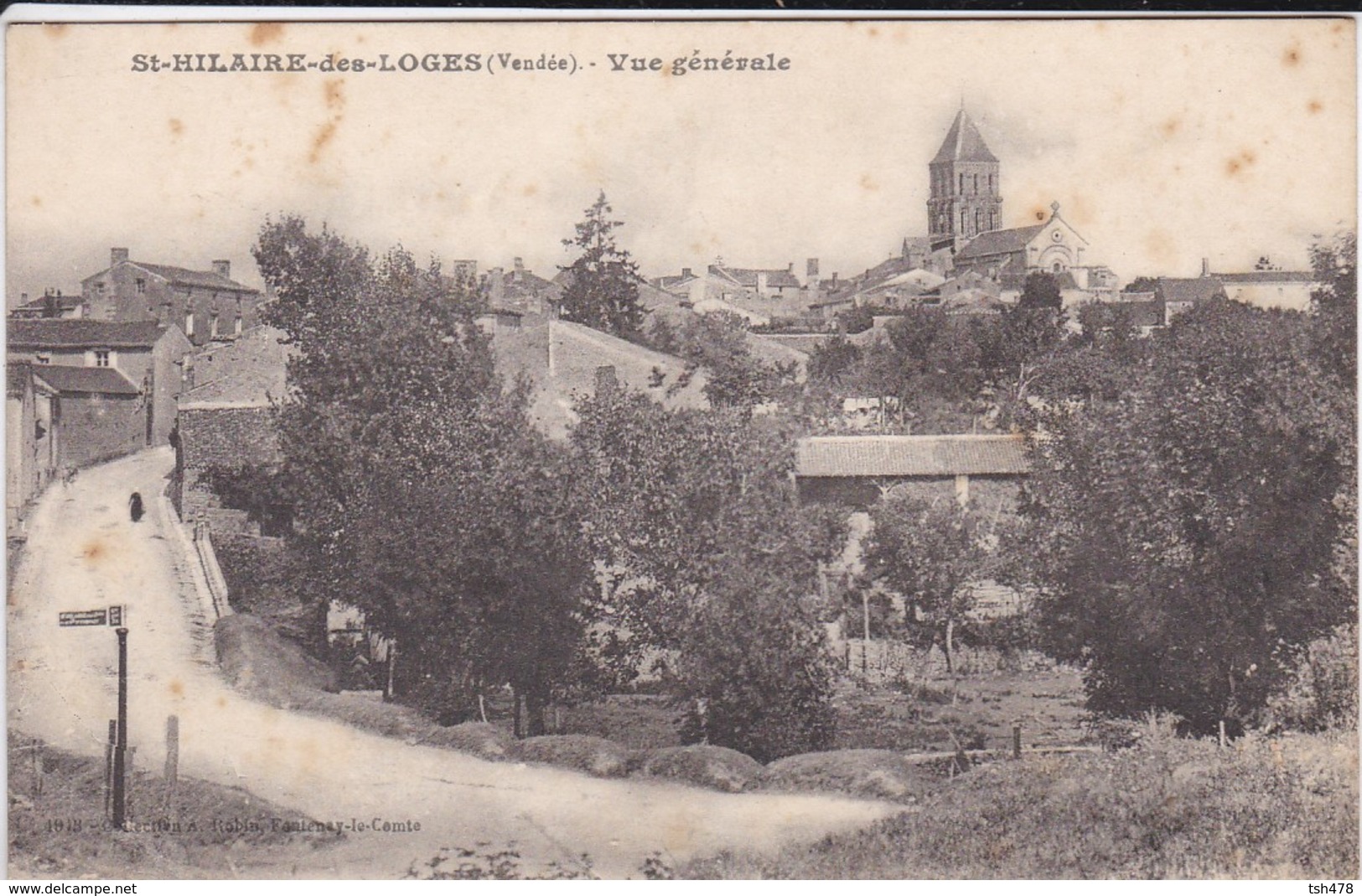 85-----SAINT HILAIRE DES LOGES---vue Générale--( état Très Moyen Taches )--voir 2 Scans - Saint Hilaire Des Loges