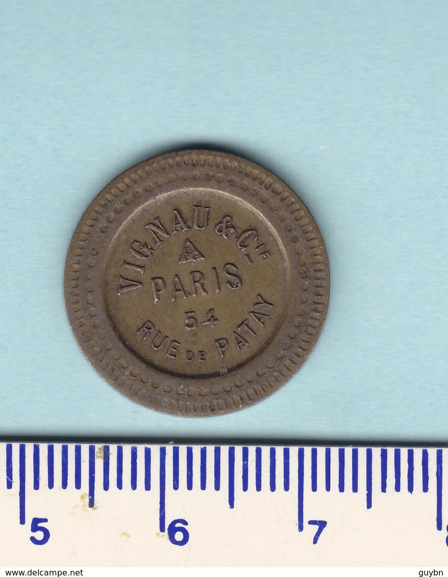 " (75) Paris Seine Vignau Et Cie .. 20 C à Consommer Nécessité Monnaie Jeton - Monetary / Of Necessity