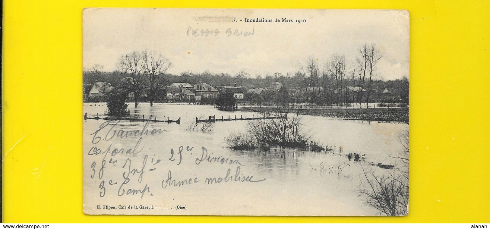 PLESSIS BRION Inondations De 1919 (Flipon) Oise (60) - Autres & Non Classés