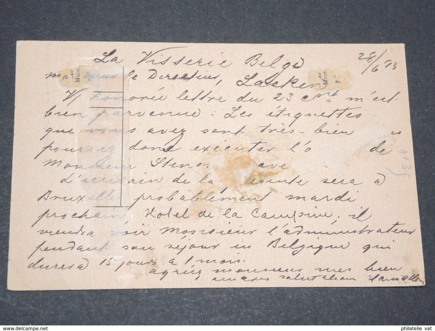 NORVEGE - Entier 10 Ore Pour Bruxelles - 1893 - P 22582 - Postal Stationery