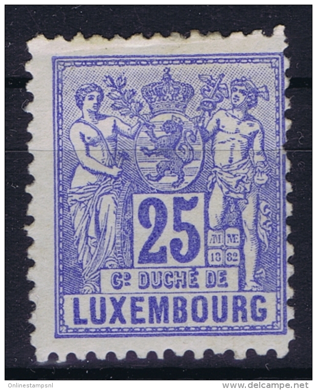 Luxembourg : Mi Nr 52A MH/* Flz/ Charniere Perfo 12.50 * 12 - 1882 Allegorie