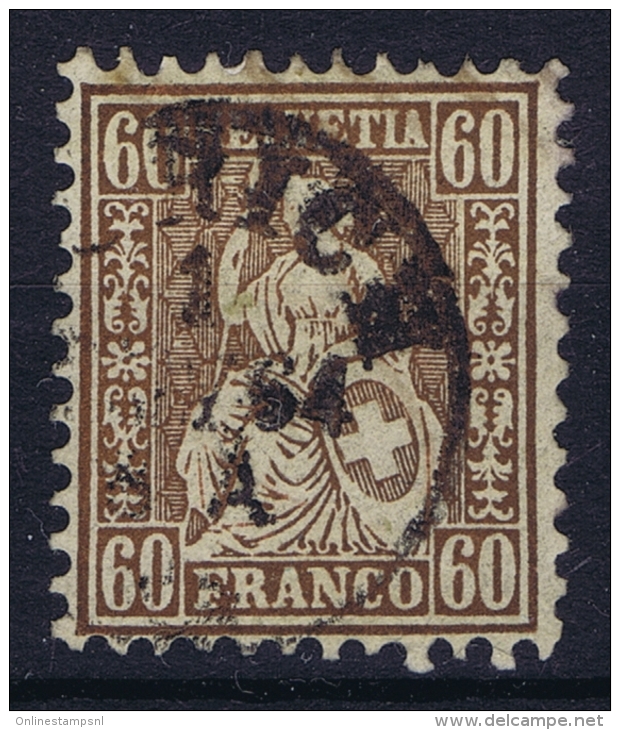 Switserland: Mi Nr 27 Obl./Gestempelt/used  1863 - Gebraucht