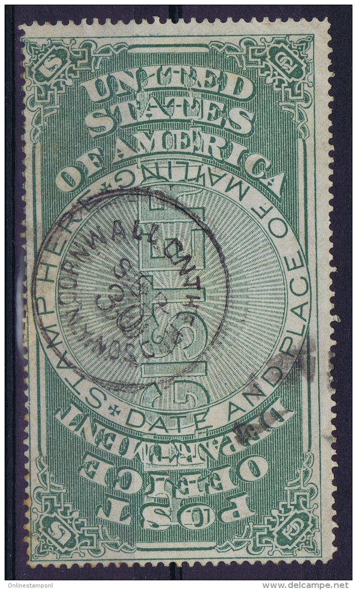 USA  Postoffice Department Date Of Mailing Seal - Service