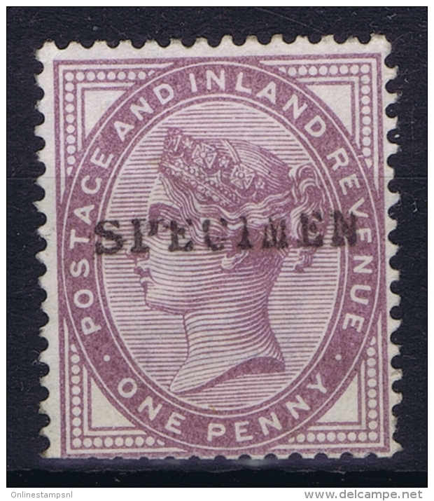 Great Britain SG  172 S Specimen Overprint MH/* Flz/ Charniere - Nuevos