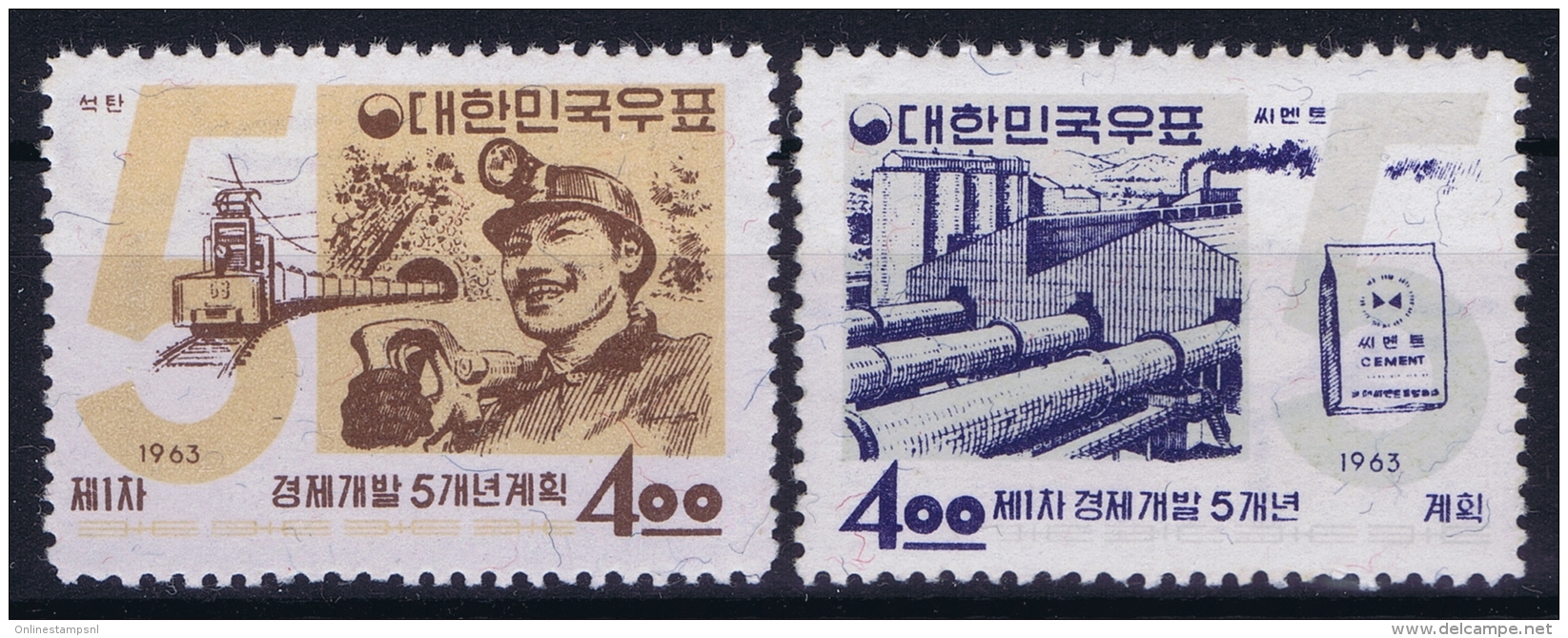 South Korea  Mi Nr 396 - 397  Postfrisch/neuf Sans Charniere /MNH/**  1963 - Korea, South