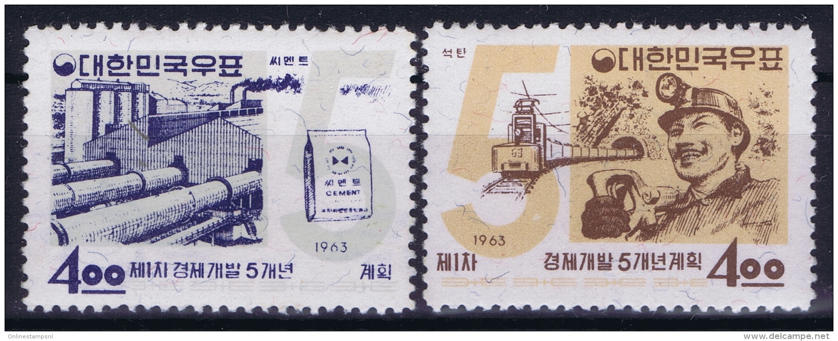 South Korea  Mi Nr 396 - 397  Postfrisch/neuf Sans Charniere /MNH/**  1963 - Korea (Süd-)