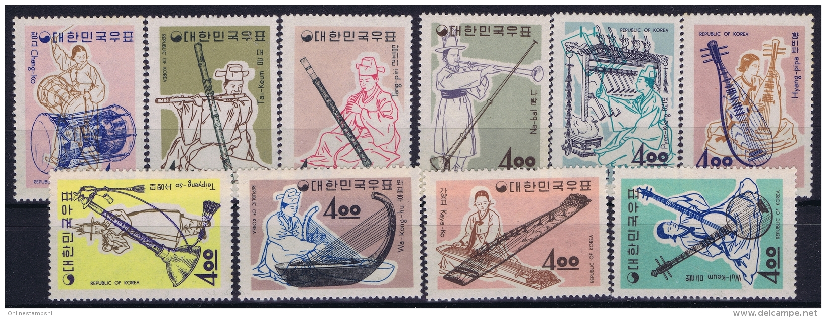 South Korea  Mi Nr 406 - 415 Postfrisch/neuf Sans Charniere /MNH/**  1963 - Korea, South